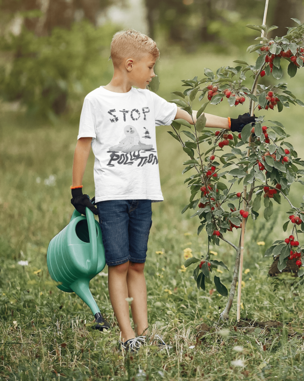 Stop Pollution - Organic cotton kids t-shirt - Image 2