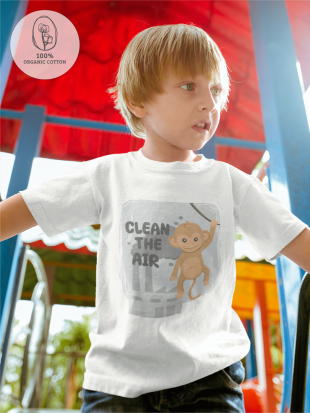 Clear the Air - Organic cotton kids t-shirt - Image 2