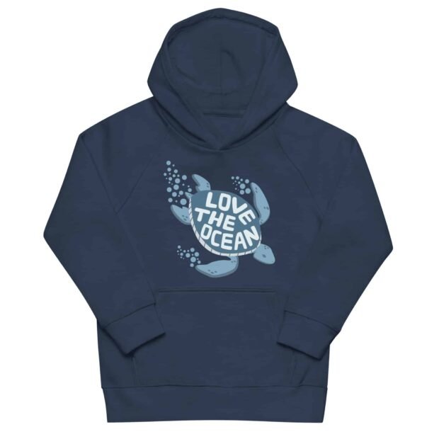 Love the Ocean - Kids eco hoodie - Image 2