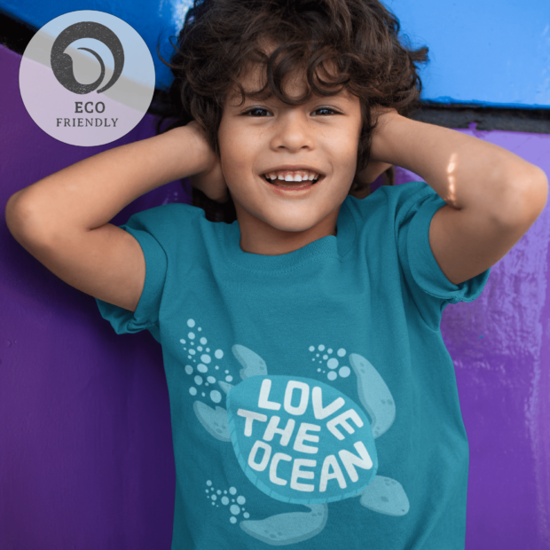 Love the Ocean - Organic cotton kids t-shirt - Image 3