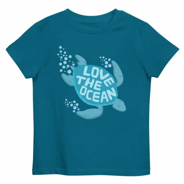 Love the Ocean - Organic cotton kids t-shirt - Image 4