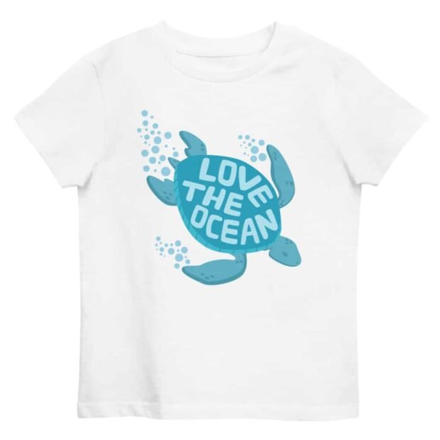 Love the Ocean - Organic cotton kids t-shirt - Image 6