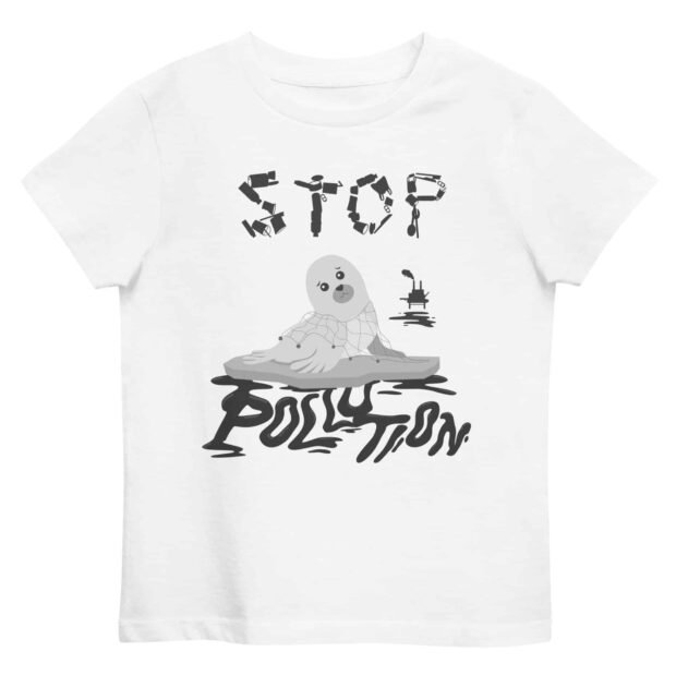 Stop Pollution - Organic cotton kids t-shirt - Image 4