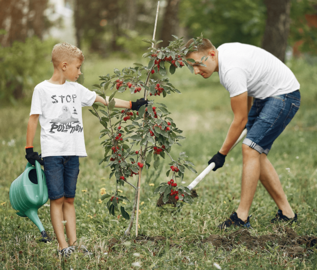 Stop Pollution - Organic cotton kids t-shirt - Image 3