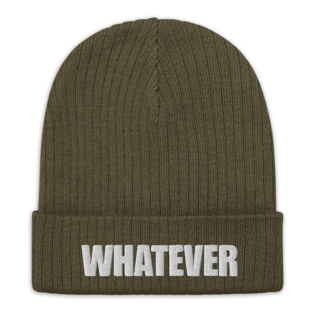 Recycled Polyester Ribbed knit beanie