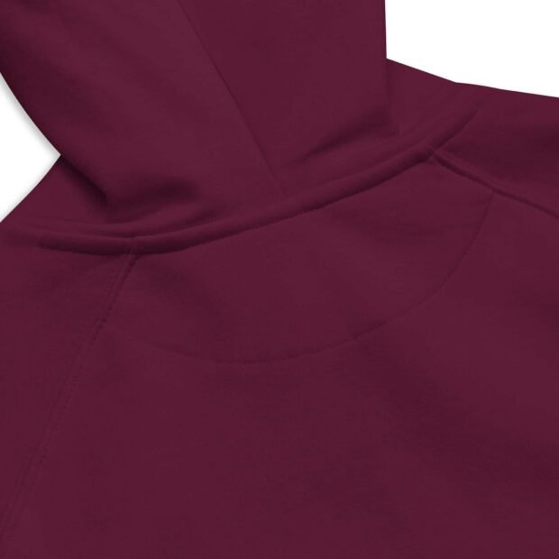 Embroidered Heart - Unisex eco raglan hoodie - Image 4