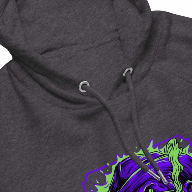 Monkeys - Unisex eco raglan hoodie - Image 3