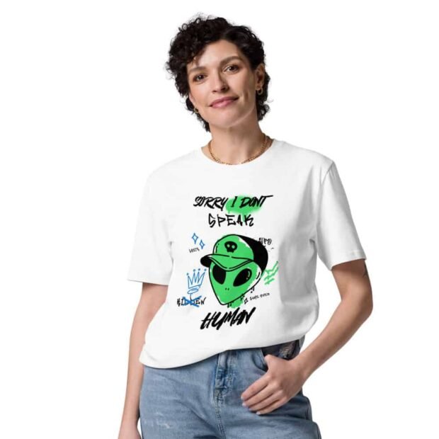Sorry I don't speak human - Unisex Organic Cotton T-shirt