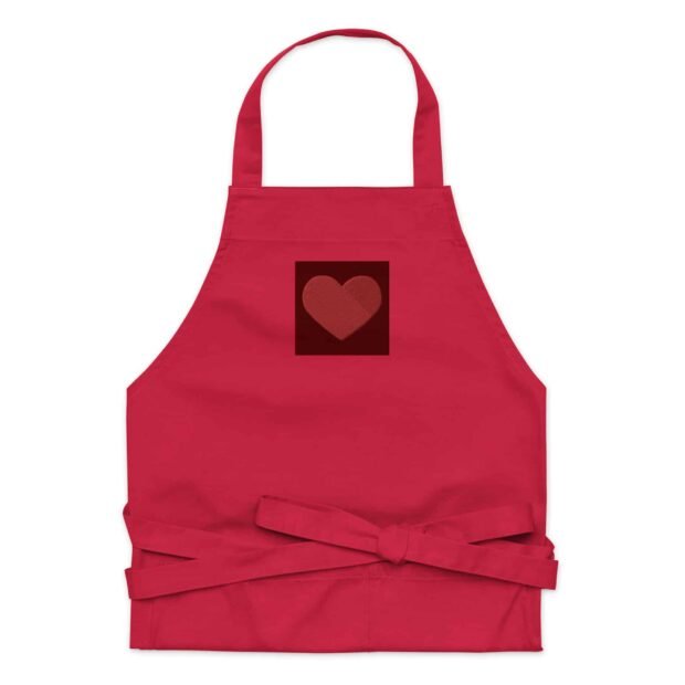 Embroidered Organic cotton apron - Image 2