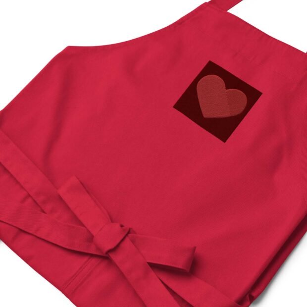 Embroidered Organic cotton apron - Image 3