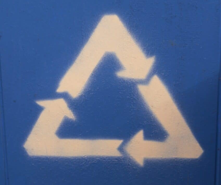 blue and white letter m